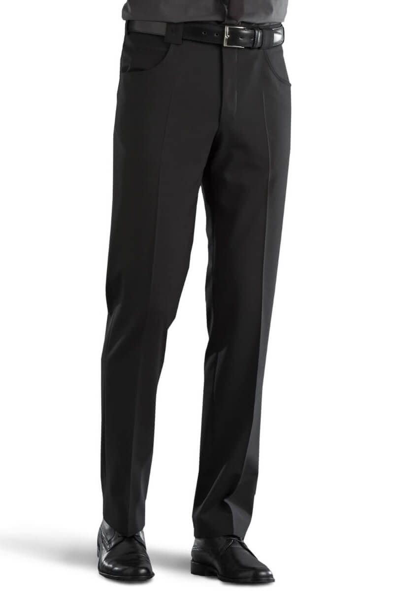 strapless open back dress Bertini Slim Fit Chino Dress Pant, Black / 36 main image 0