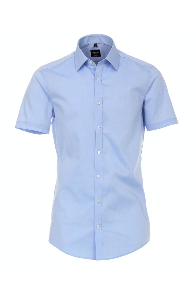 Camisa Hombre Manga Corta Algodón Negro - – - Discover