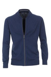Pulls Homme Casamoda zip Classic Uni  100 % coton d'hiver