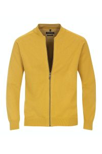 Pulls Homme Casamoda zip Classic Uni  100 % coton d'hiver