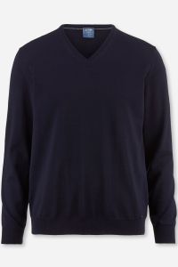 Strickwaren Herren Olymp V-Ausschnitt Classic Einfarbig 100% Wolle