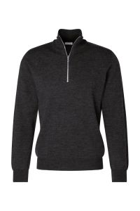 Pulls Homme Seidensticker zip Classic Uni 100% laine