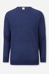 Men's Knitwear Olymp Crew-neck Regular Plain 85% virginwool 15% Silk