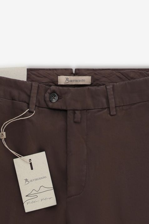 Hose Herren B-Settecento Chinos Slim Einfarbig 97% Baumwolle 3% elastan