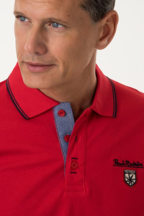 Men's Polo shirt Balestra Classic Plain 100% cotton Short sleeve