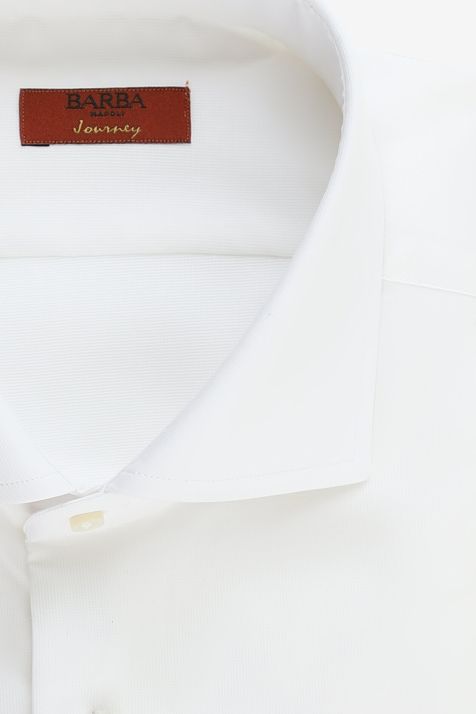 Camisa Hombre Barba Regular Lisa 100% algodón cuello Francés Manga larga