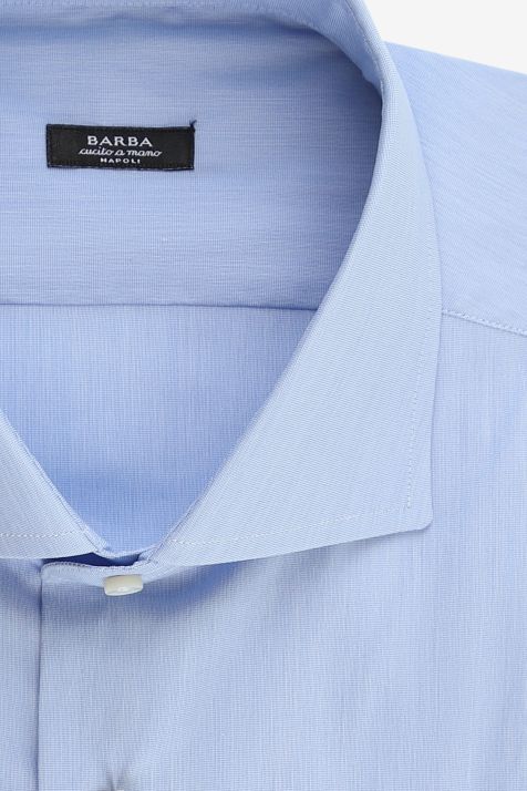 Camisa Hombre Barba Regular Lisa 78% Algodón, 18% Poliéster, 4% Elastano cuello Francés Manga larga
