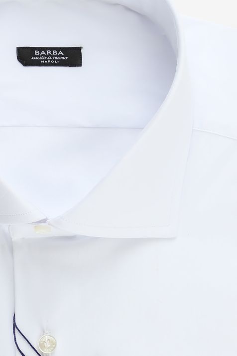 Camisa Hombre Barba Regular Lisa 78% Algodón, 18% Poliéster, 4% Elastano cuello Francés Manga larga