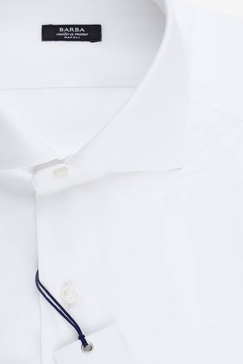 Camisa Hombre Barba Regular Lisa 100% algodón cuello Francés Manga larga
