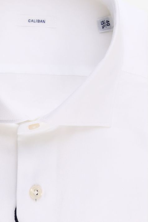 Men's Shirt Caliban Regular Plain 100% cotton collar French Long sleeve