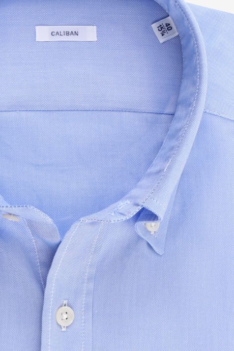 Hemd Herren Caliban Regular Einfarbig 100% Baumwolle kragen Button-Down Lange Ärmel