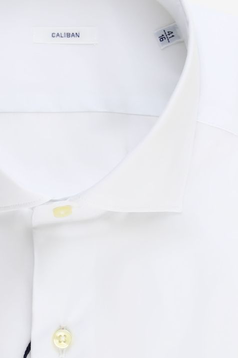 Hemd Herren Caliban Regular Einfarbig 70 % Baumwolle, 27 % Polyamid, 3 % Elastan kragen Französisch Lange Ärmel