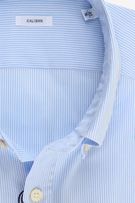 Hemd Herren Caliban Regular Streifen 100% Baumwolle kragen Button-Down Lange Ärmel