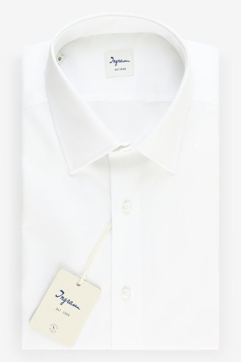 Camisa Hombre Ingram Regular Diseño  100% algodón cuello Italiano Manga larga