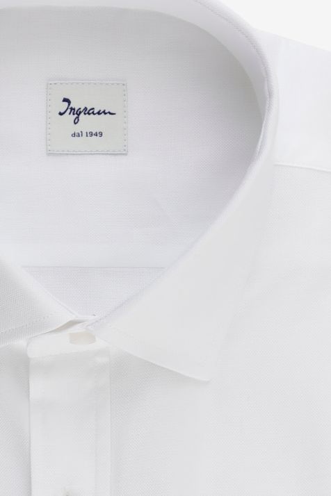 Chemise Homme Ingram Classic Uni 100% coton col Italien Manche longue