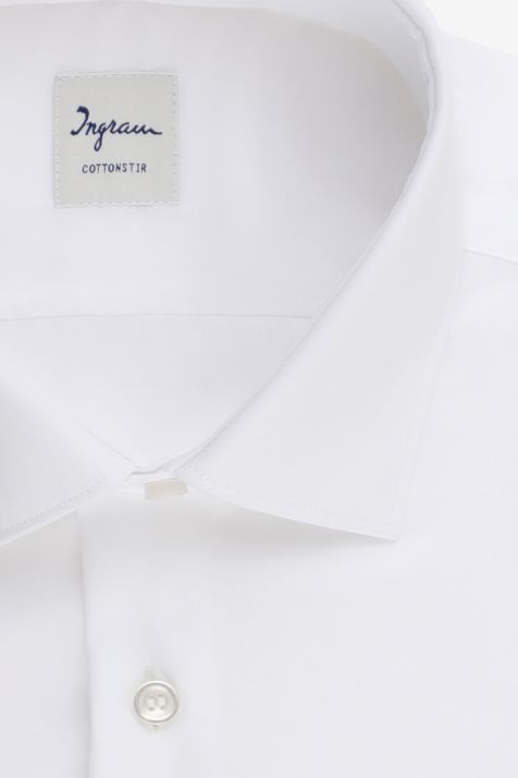 Chemise Homme Ingram Slim Sans Repassage Uni 100% coton col Classique Manche longue