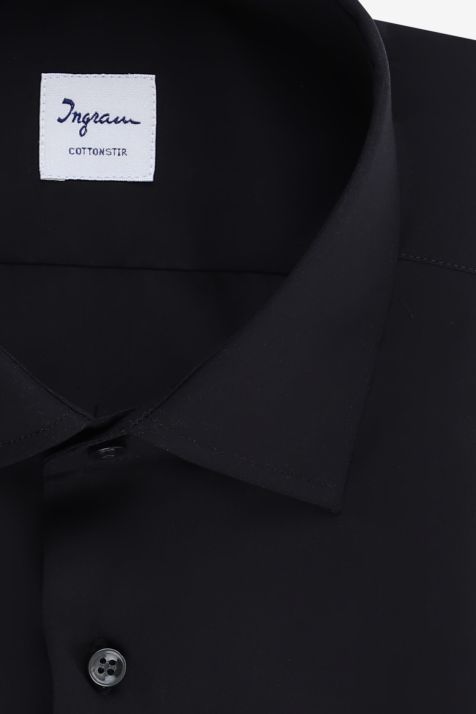 Men's Shirt Ingram Regular Not Iron Plain 100% cotton collar French Long sleeve