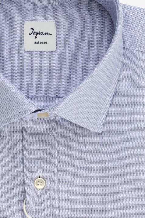 Camisa Hombre Ingram Classic Diseño  100% algodón cuello Francés Manga larga