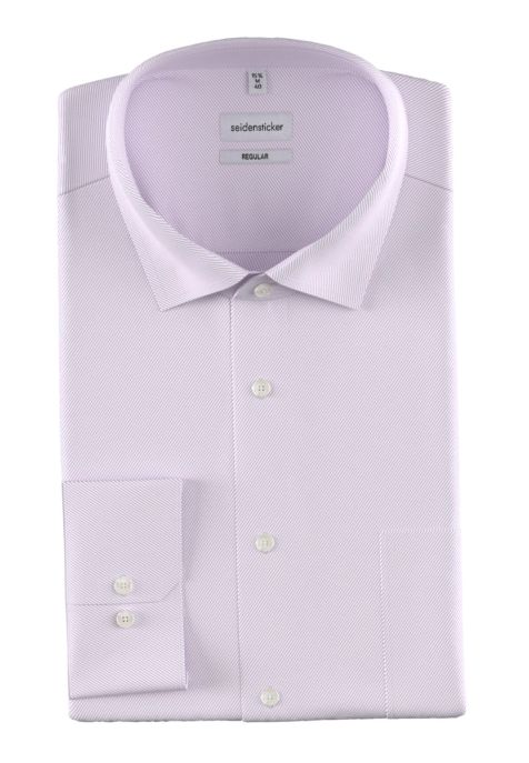 Camisa Hombre Seidensticker Regular Lisa cuello Italiano Manga larga