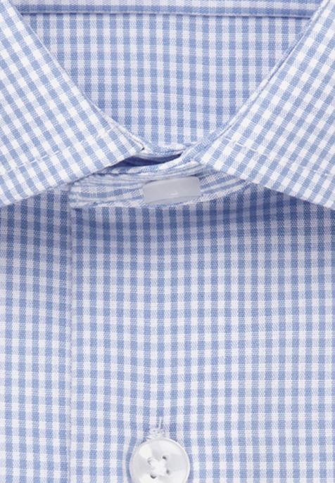 Men's Shirt Seidensticker Classic Not Iron Check 100% cotton collar Italian Long sleeve