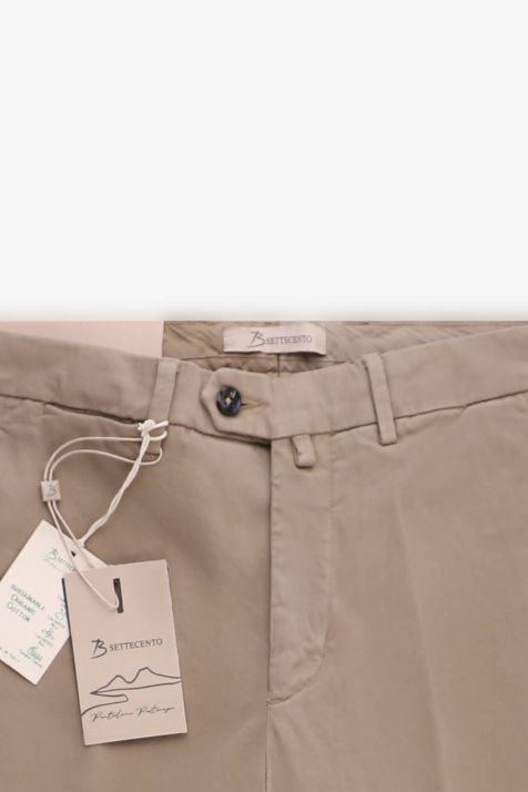 Hose Herren B-Settecento Chinos Slim Einfarbig 97% Baumwolle 3% elastan