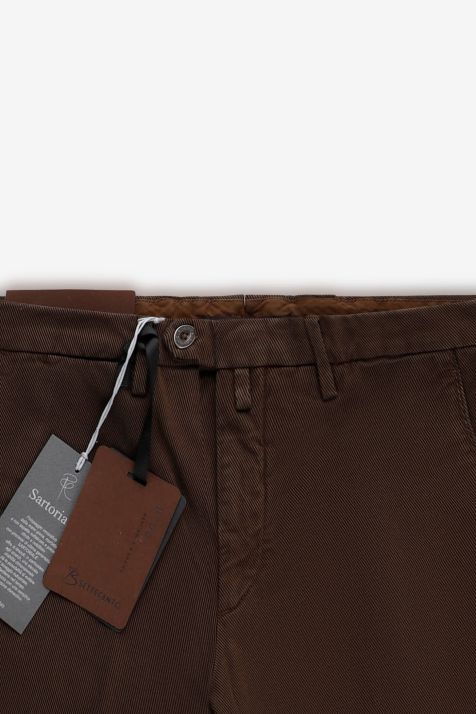 Pantalon Homme B-Settecento Chino Slim Rayures 98 % coton, 2 % élasthanne