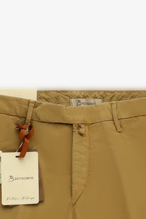 Pantalon Homme B-Settecento Bermuda Slim Uni 97% coton 3% elastan