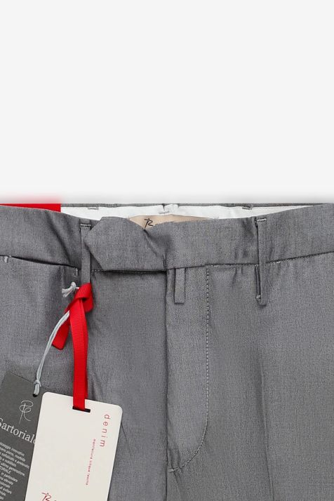 Hose Herren B-Settecento Chinos Slim Halb Unifarben 98 % Baumwolle, 2 % E-Leder