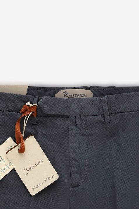 Men's Trouser B-Settecento Chino Slim Plain 96% cotton 4% elastan