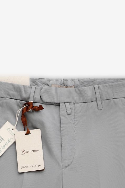 Men's Trouser B-Settecento Chino Slim Plain 97% cotton 3% elastan