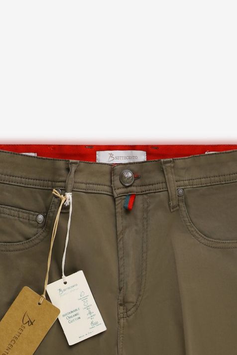 Pantalon Homme B-Settecento 5 Pocket Slim Uni 97% coton 3% elastan