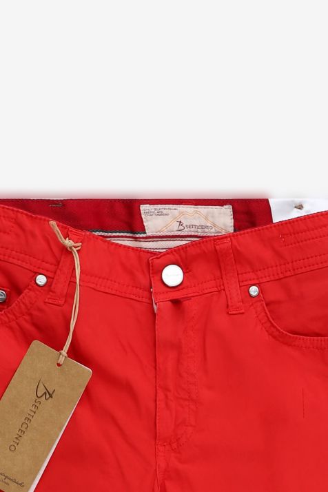 Men's Trouser B-Settecento 5 Pocket Slim Plain 96% cotton 4% elastan
