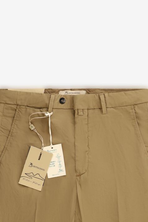 Men's Trouser B-Settecento Chino Slim Plain 97% cotton 3% elastan
