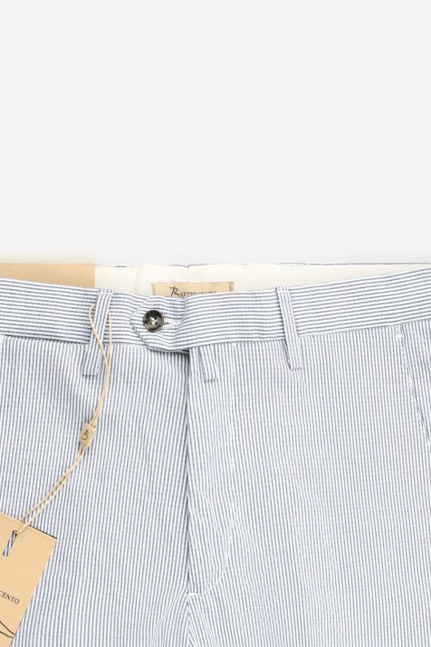 Hose Herren B-Settecento Chinos Slim Streifen 98 % Baumwolle, 2 % E-Leder