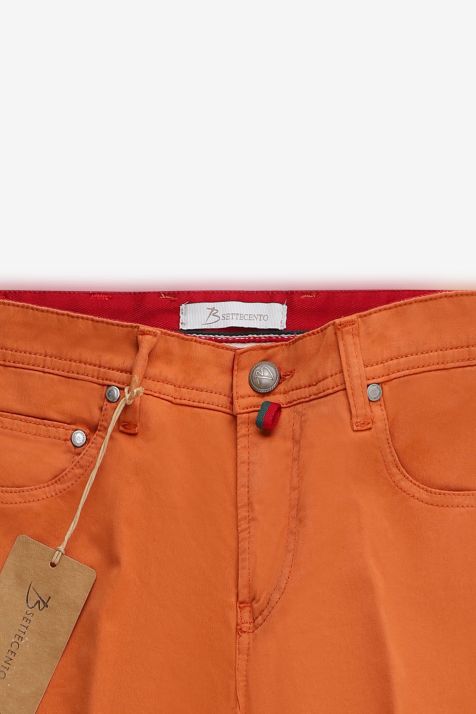 Pantalon Hombre B-Settecento 5 Pocket Slim Lisa 97% algodón 3% elastan