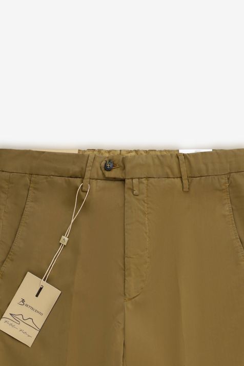 Pantalon Hombre B-Settecento Chino Slim Lisa 63% Algodón, 35% Lino, 2% Elastano