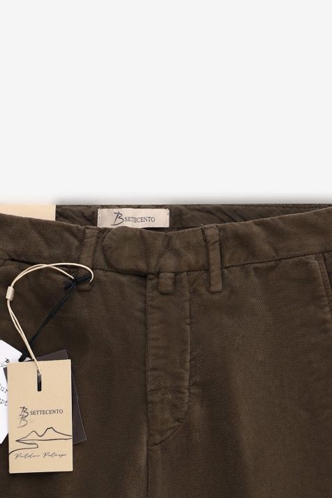 Pantalon Homme B-Settecento Chino Slim Uni 98 % coton, 2 % élasthanne