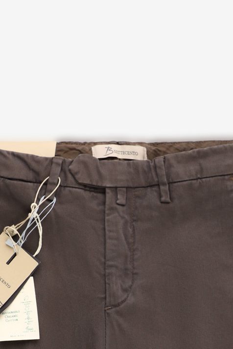 Men's Trouser B-Settecento Chino Slim Plain 98% cotton 2% ea