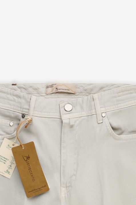 Hose Herren B-Settecento Chinos Regular Einfarbig 98 % Baumwolle, 2 % E-Leder