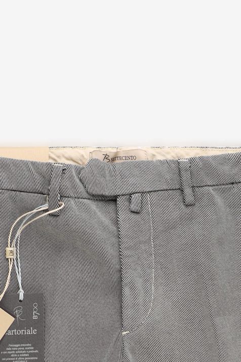 Hose Herren B-Settecento Chinos Slim Streifen 97% Baumwolle 3% elastan