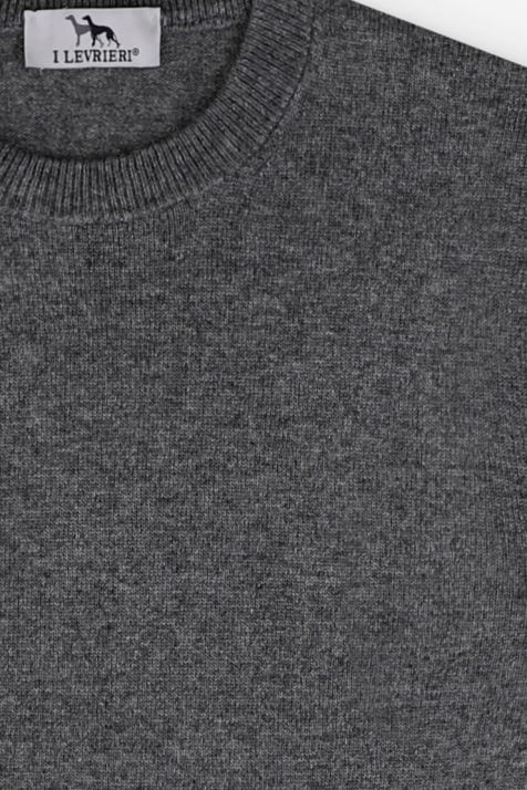 Strickwaren Herren I Levrieri Rundhalsausschnitt Regular Einfarbig 38% Viskose, 35% Polyester, 22% Wolle, 5% Alpaka