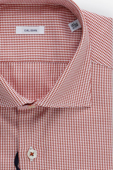 Chemise Homme Caliban Regular Partiellement  100% coton col Classique Manche longue