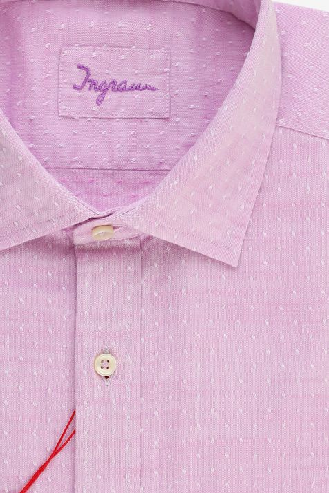 Chemise Homme Ingram Regular Partiellement  100% coton col Italien Manche longue