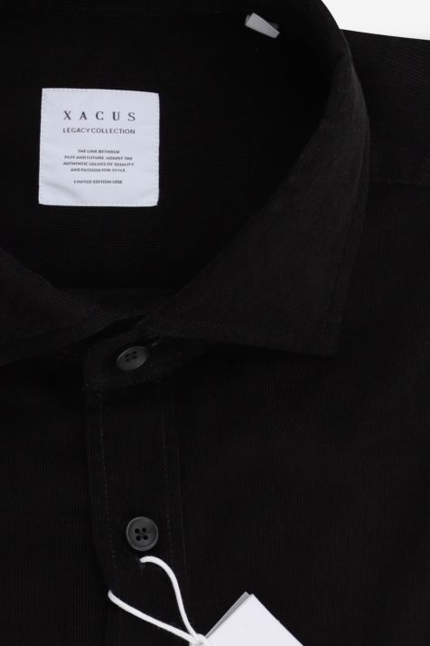 Men's Shirt Xacus Regular Plain 100% cotton collar French Long sleeve