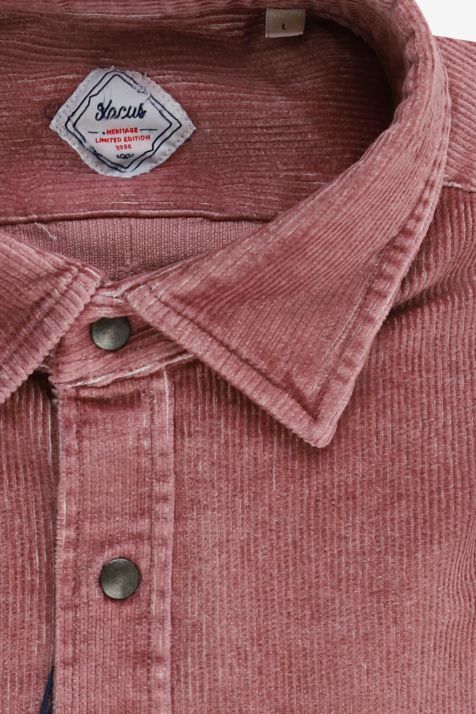 Men's Shirt Xacus Regular Plain 100% cotton collar Italian Long sleeve