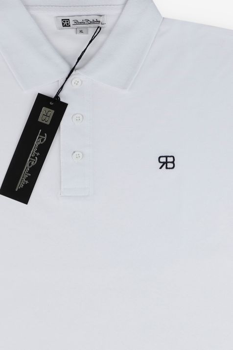 Men's Polo shirt Balestra Slim Plain 100% cotton Short sleeve