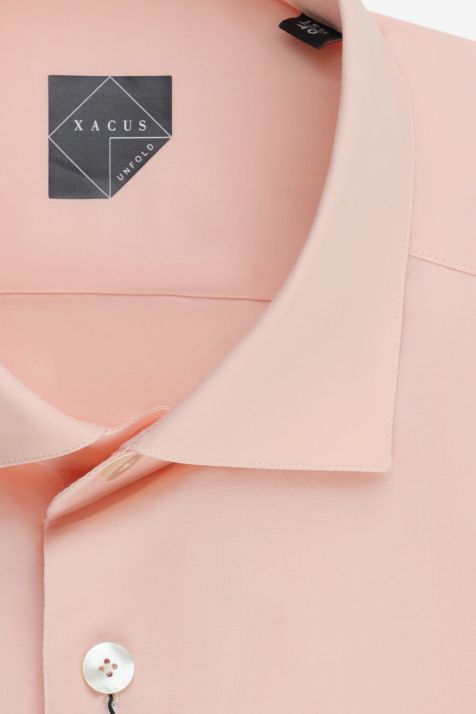 Men's Shirt Xacus Regular Plain 100% cotton collar French Long sleeve