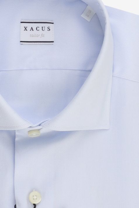 Men's Shirt Xacus Regular Plain 100% cotton collar French Long sleeve