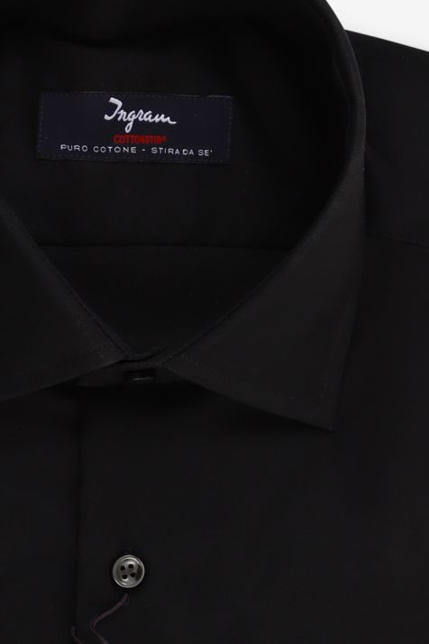 Men's Shirt Ingram Regular Not Iron Plain 100% cotton collar French Long sleeve