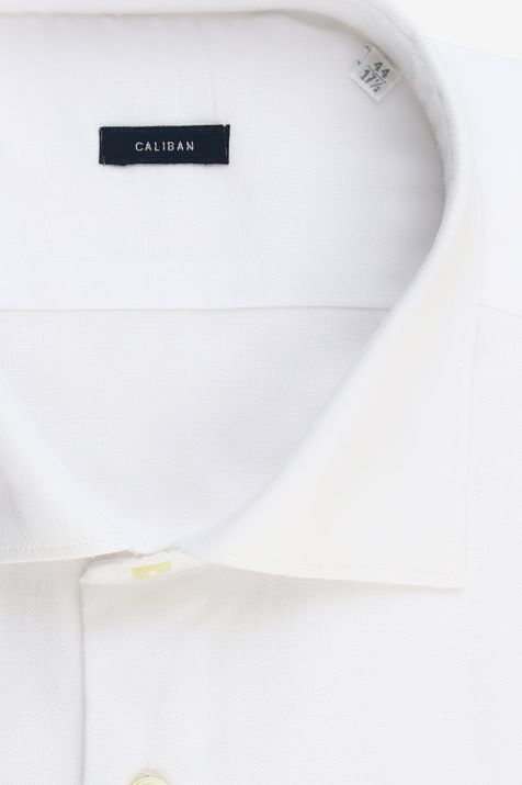 Men's Shirt Caliban Regular Plain 100% cotton collar French Long sleeve